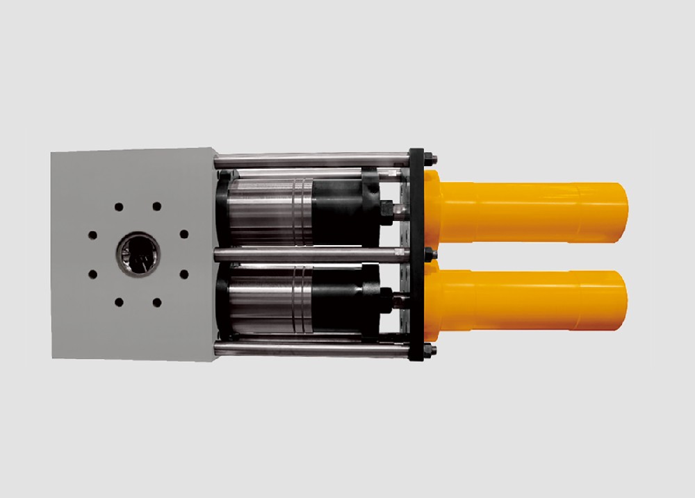 Double column dual station quick screen changer