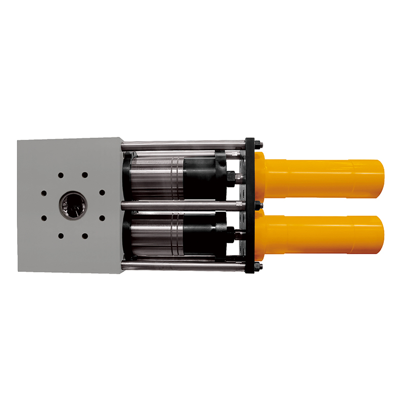 Double column dual station quick screen changer